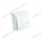 Viko VERA (бел)  Выключатель 1-клавишный  наруж.  1001 <12/120>